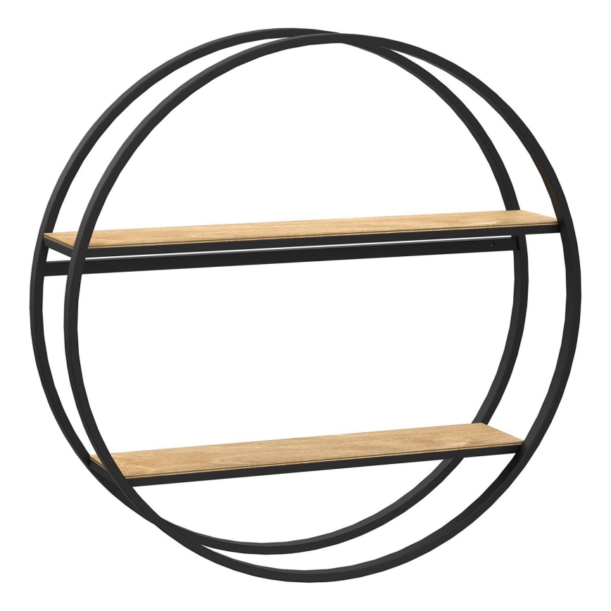 Estantería de pared SHELF diá. 62,5 cm roble