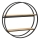 Estantería de pared SHELF diá. 62,5 cm roble