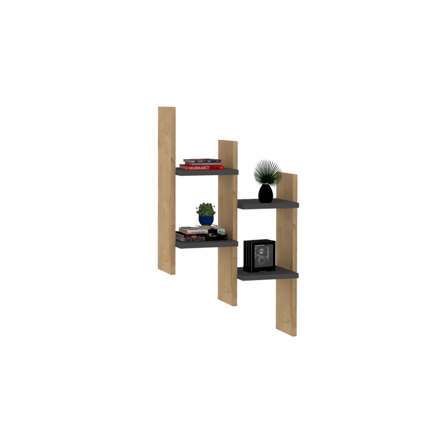 Estantería de pared SU 85x49 cm beige/antracita