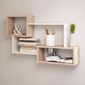 Estantería de pared TRIO 54x87 cm roble sonoma/blanco