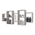 Estantería de pared TRIO 65x161 cm gris