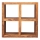 Estantería GANI 90x90 cm madera maciza/palisandro
