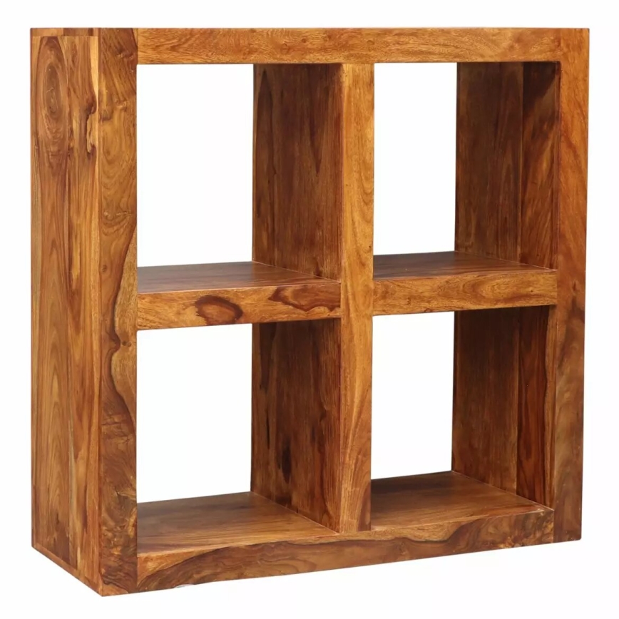 Estantería GANI 90x90 cm madera maciza/palisandro