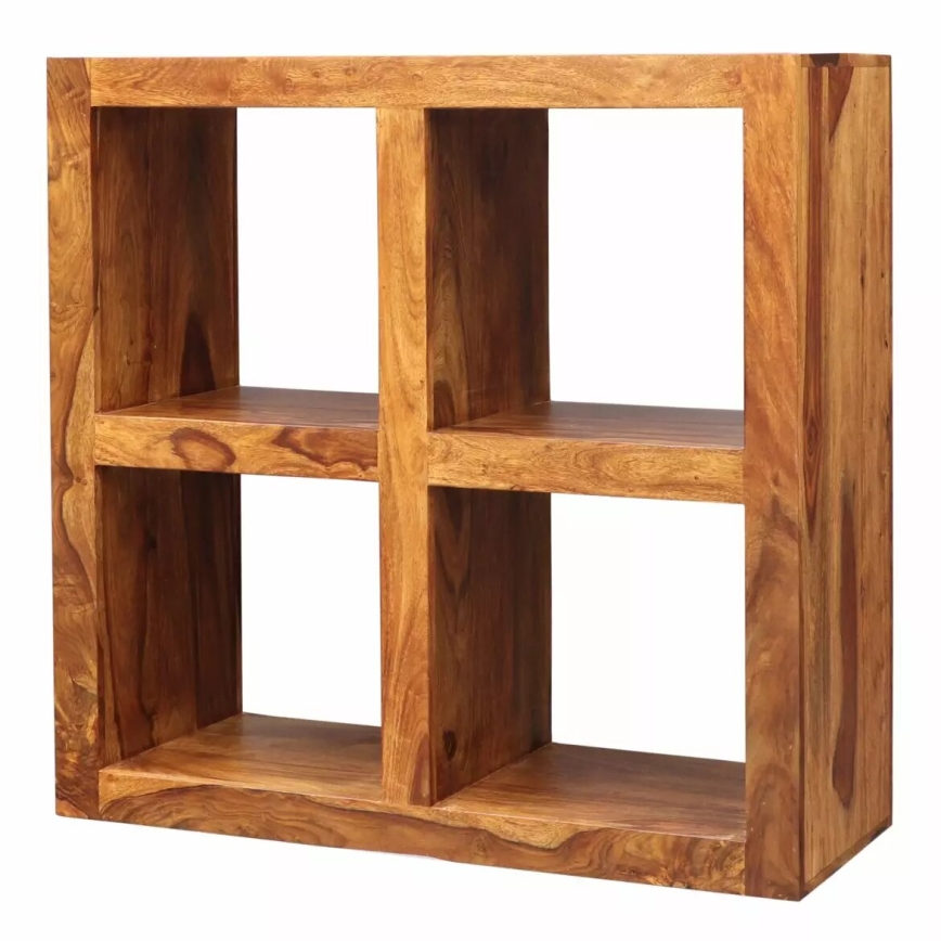 Estantería GANI 90x90 cm madera maciza/palisandro