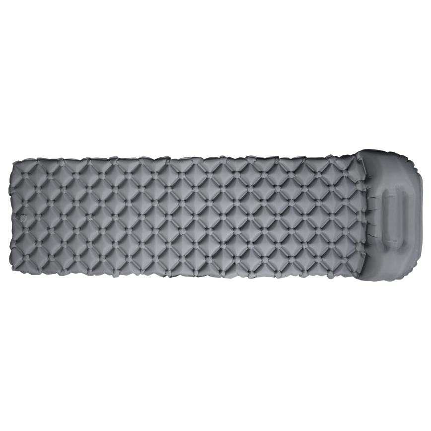 Esterilla de camping hinchable gris