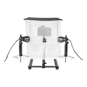 Estudio fotográfico LED portátil 2xGU10/5W/230V