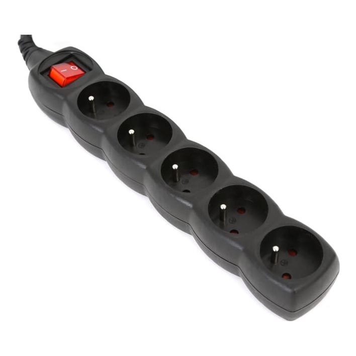 Extensión con interruptor 5Z Type E 3m negro