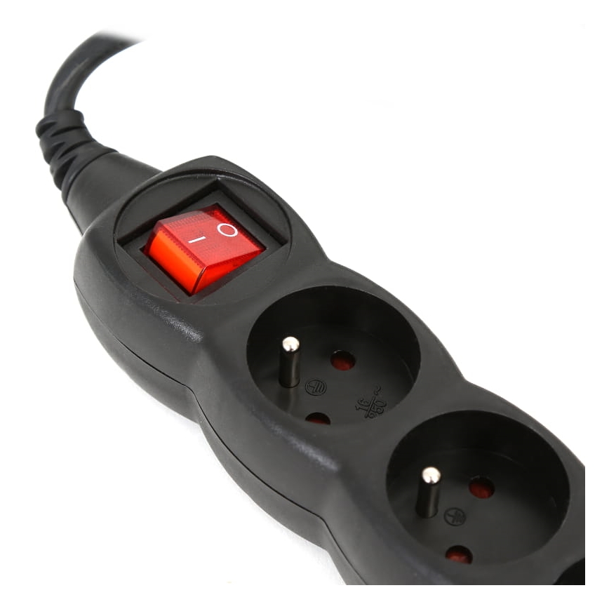 Extensión con interruptor 5Z Type E 3m negro
