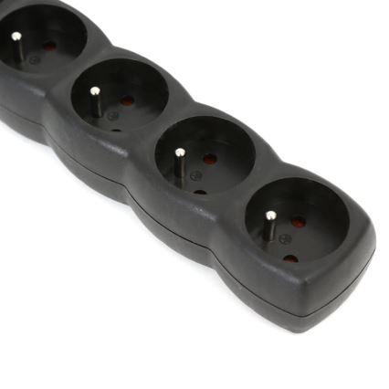 Extensión con interruptor 5Z Type E 3m negro