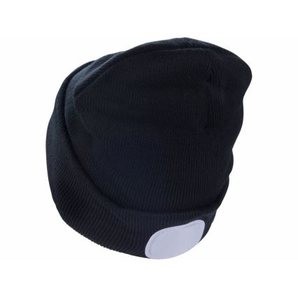 Extol - Gorra con linterna frontal y carga USB 300 mAh negro talla UNI