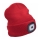 Extol - Gorra con linterna frontal y carga USB 300 mAh rojo talla UNI