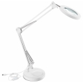 Extol - Lámpara de mesa LED regulable con una lupa LED/8W/5V 2900/4500/7500K blanco