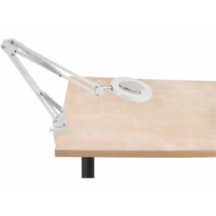 Extol - Lámpara de mesa LED regulable con una lupa LED/8W/5V 2900/4500/7500K blanco