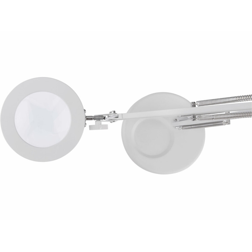 Extol - Lámpara de mesa LED regulable con una lupa LED/8W/5V 2900/4500/7500K blanco