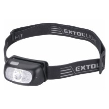 Extol - Linterna frontal LED LED/5W/1000 mAh/3,7V IPX5 negro