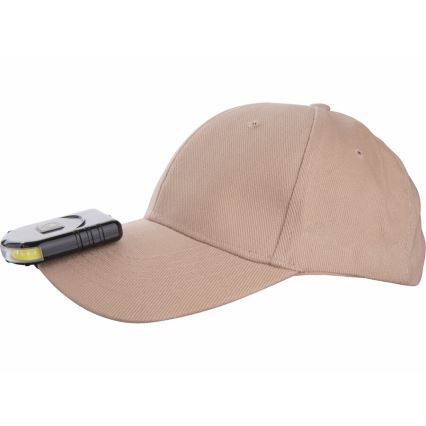 Extol - Linterna LED para gorra con clip LED/500 mAh