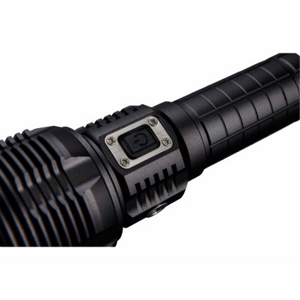 Extol - Linterna LED recargable y regulable con power bank LED/60W/10000 mAh 8000 lm IPX4 negro