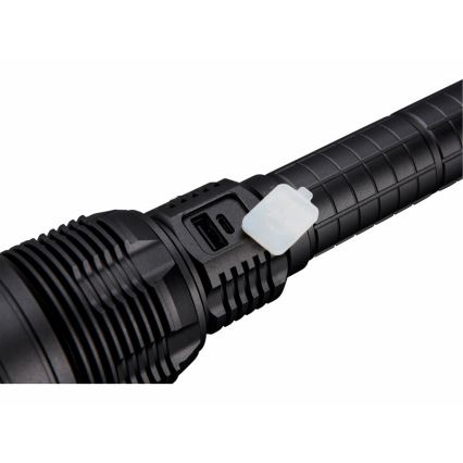 Extol - Linterna LED recargable y regulable con power bank LED/60W/10000 mAh 8000 lm IPX4 negro