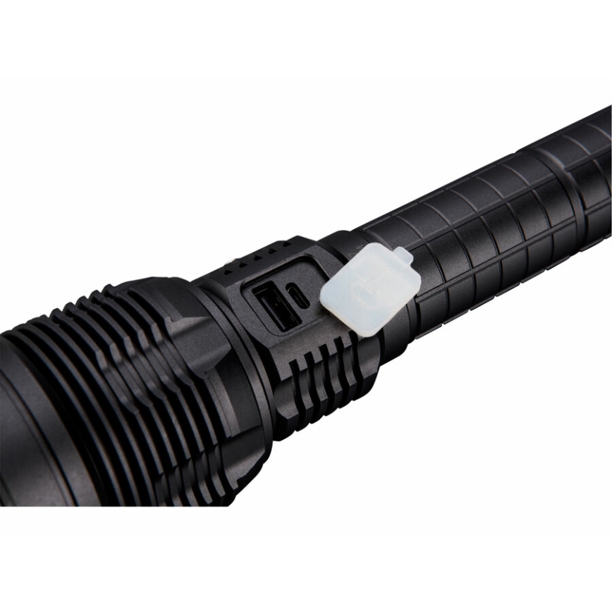 Extol - Linterna LED recargable y regulable con power bank LED/60W/10000 mAh 8000 lm IPX4 negro