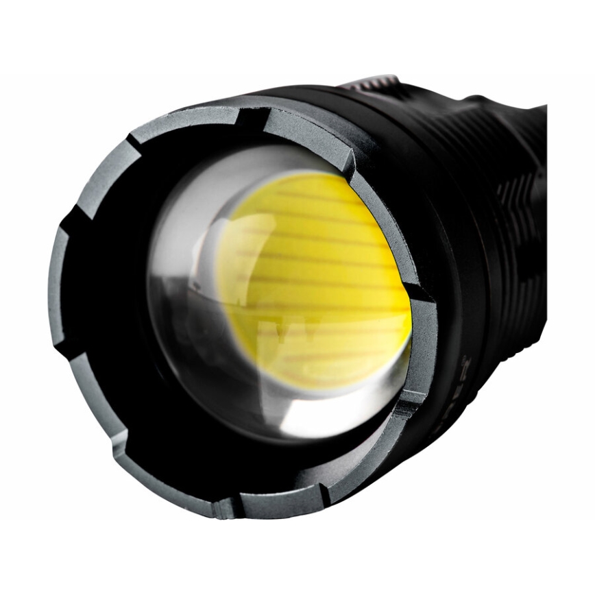Extol - Linterna LED recargable y regulable con power bank LED/60W/10000 mAh 8000 lm IPX4 negro