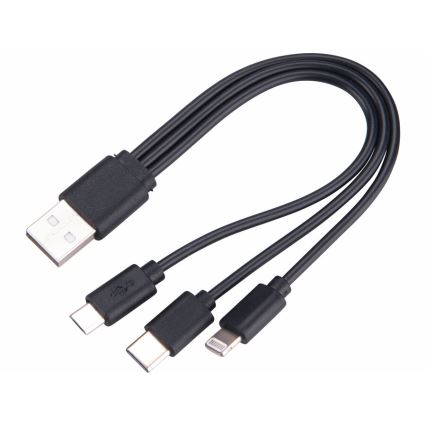 Extol - Linterna LED recargable y regulable con power bank LED/60W/10000 mAh 8000 lm IPX4 negro