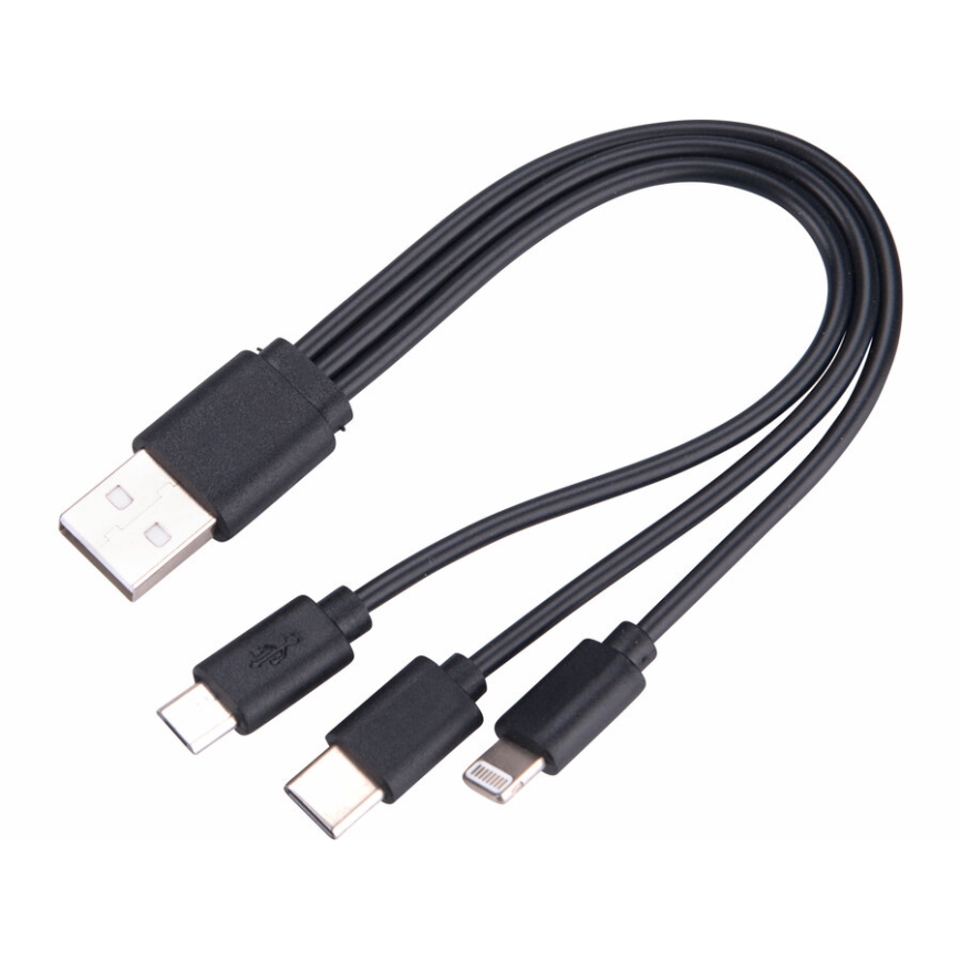 Extol - Linterna LED recargable y regulable con power bank LED/60W/10000 mAh 8000 lm IPX4 negro