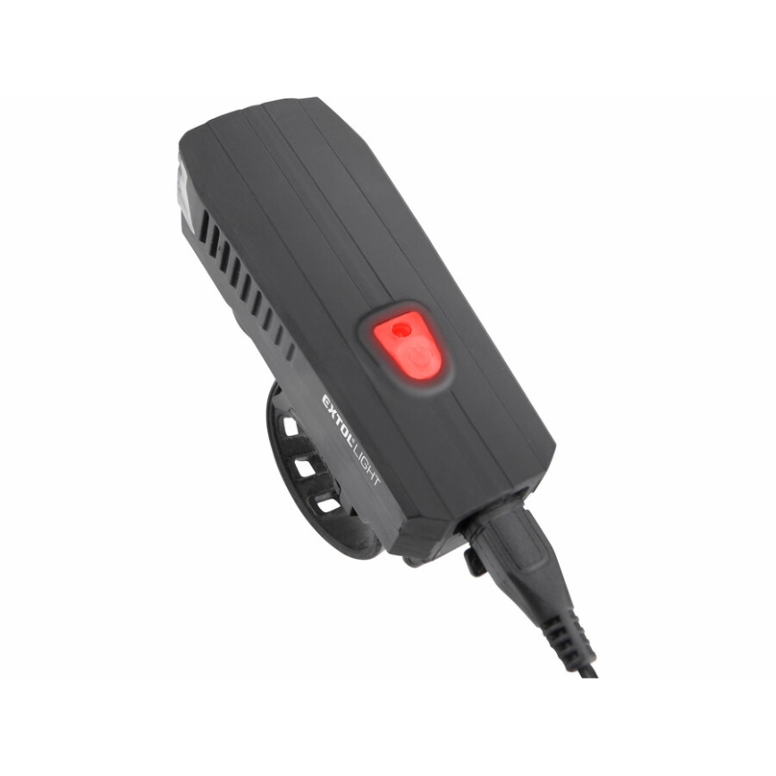 Extol - Linterna recargable LED con bike horn LED/5W/1200 mAh/3,7V IPX4