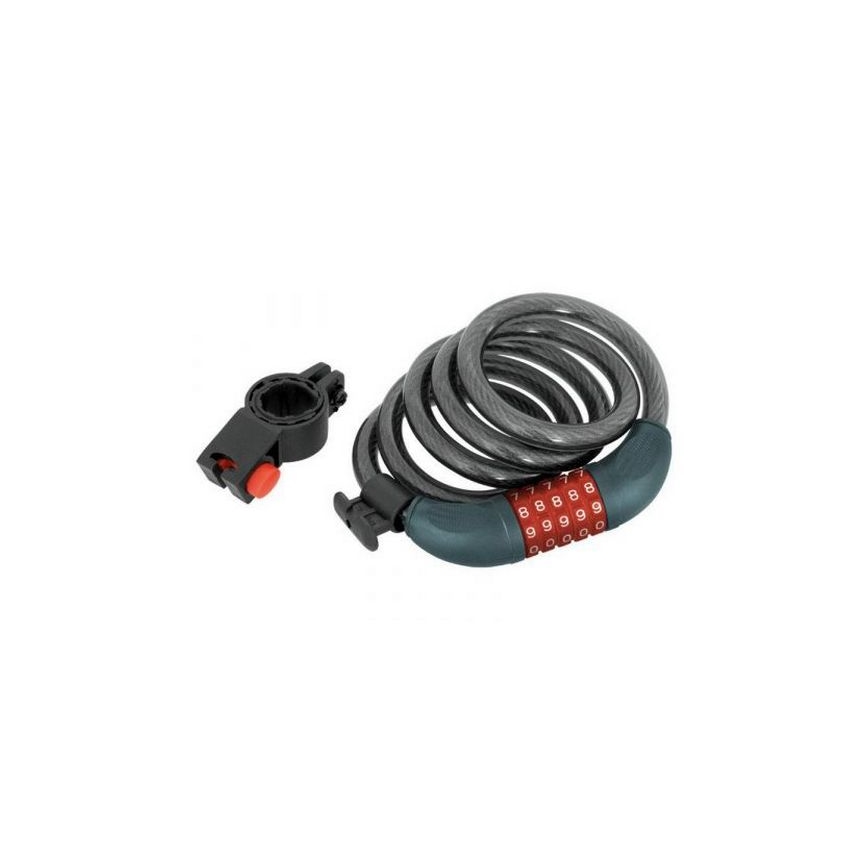 Extol Premium - Candado de rueda con cable de 12x1200 mm y código de 4 dígitos
