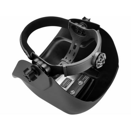 Extol Premium - Casco de soldador con oscurecimiento automático negro