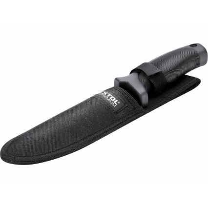 Extol Premium - Cuchillo de caza negro/acero inoxidable 15 cm