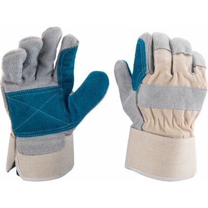 Extol Premium - Guantes de trabajo talla 10"-10,5" blanco/azul