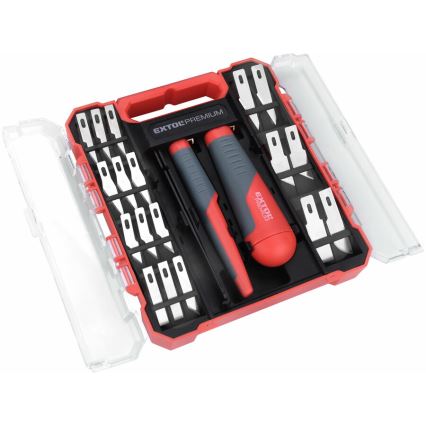 Extol Premium - Juego de cuchillos de tallar con pinzas 21 pz