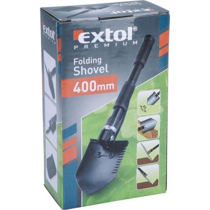 Extol Premium - Pala plegable con azada 40 cm