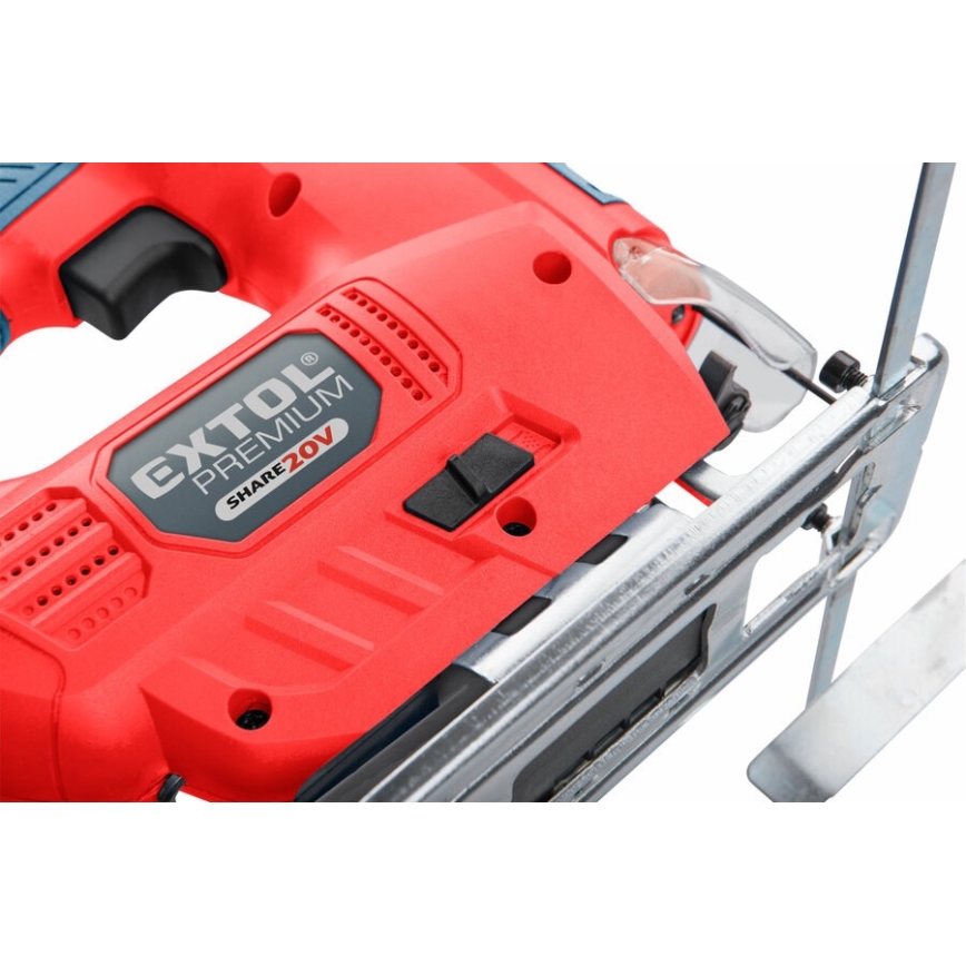 Extol Premium - Sierra de sable a batería con luz LED 2000 mAh 20V