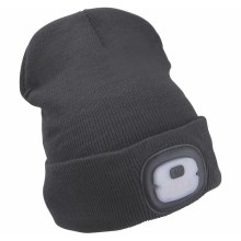 Extol - Sombrero con una linterna frontal y USB cargando 250 mAh negro size UNI