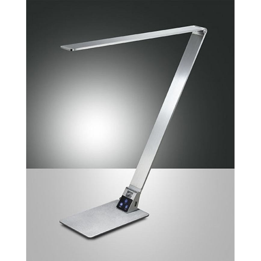Fabas 3265/30/212 - Lámpara de mesa LED regulable WASP LED/12W/230V 3000/4000/5000K cromo mate