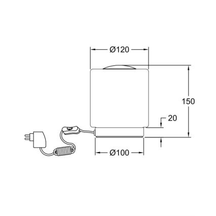 Fabas Luce 3257-30-138 - LED Lámpara de mesa regulable táctil SIMI LED/8W/230V plata