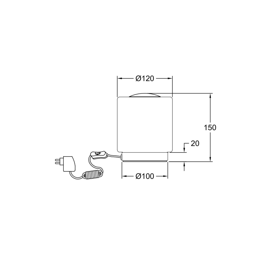 Fabas Luce 3257-30-178 - Lámpara de mesa LED regulable SIMI LED/8W/230V cromo mate