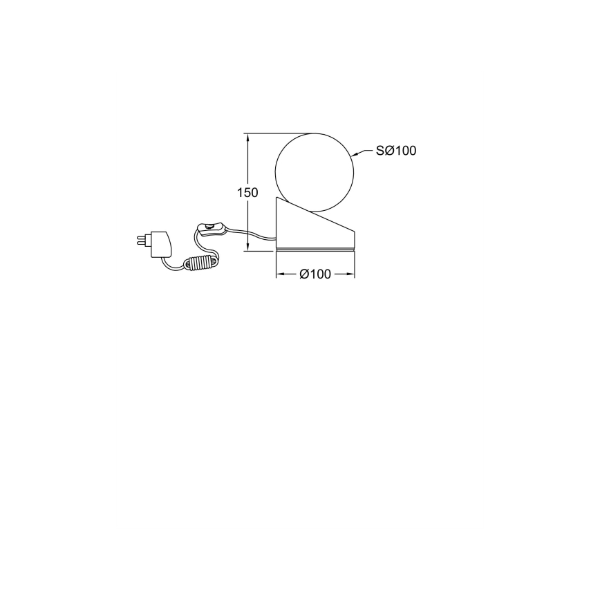 Fabas Luce 3360-30-102 - Lámpara de mesa LED táctil regulable GRAVITY LED/5W/230V blanco