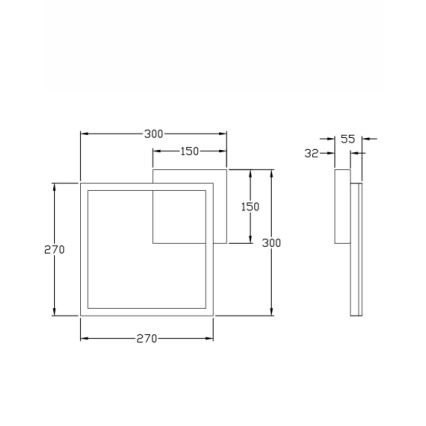 Fabas Luce 3394-21-282 - Plafón LED regulable BARD LED/22W/230V 3000K antracita