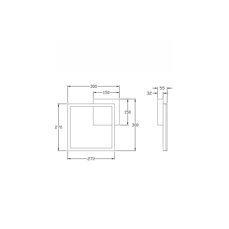 Fabas Luce 3394-21-282 - Plafón LED regulable BARD LED/22W/230V 3000K antracita
