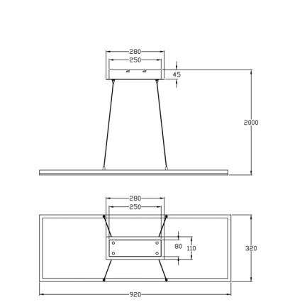 Fabas Luce 3394-45-102 - Lámpara de araña LED regulable BARD LED/52W/230V 3000K blanco