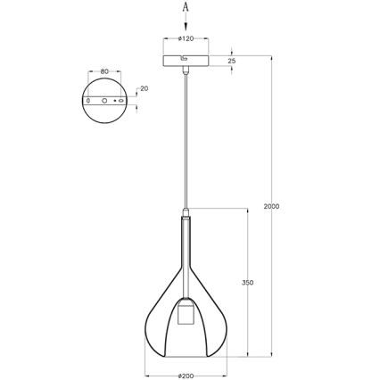 Fabas Luce 3481-40-125 - Lámpara de araña en ristra LILA 1xE27/40W/230V dorado