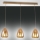 Fabas Luce 3673-48-125 - Lámpara de araña en cadena BRITTON 3xE27/40W/230V dorado