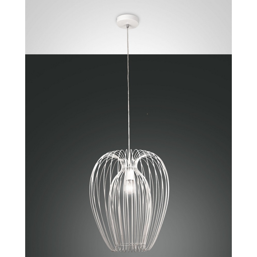 Fabas Luce 3677-45-102 - Lámpara colgante CAMP 1xE27/40W/230V blanco