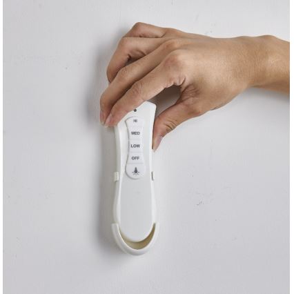 FANAWAY 212982 - Ventilador de techo EVORA 2xE27/20W/230V cromo brillante + control remoto