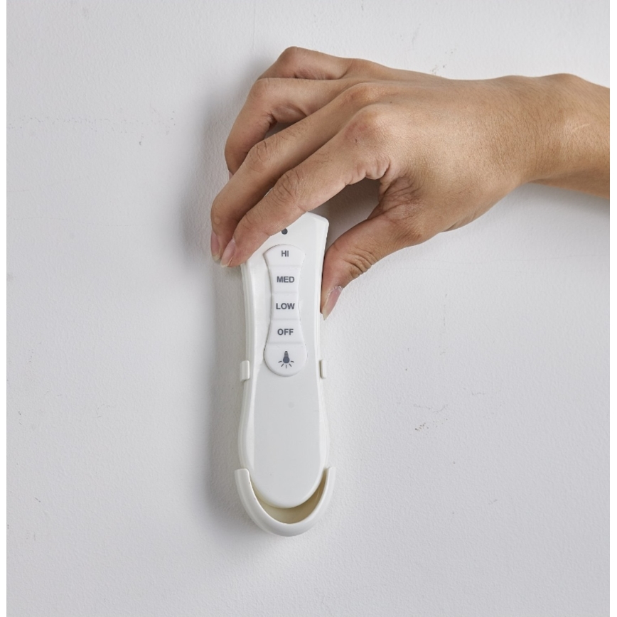 FANAWAY 212982 - Ventilador de techo EVORA 2xE27/20W/230V cromo brillante + control remoto