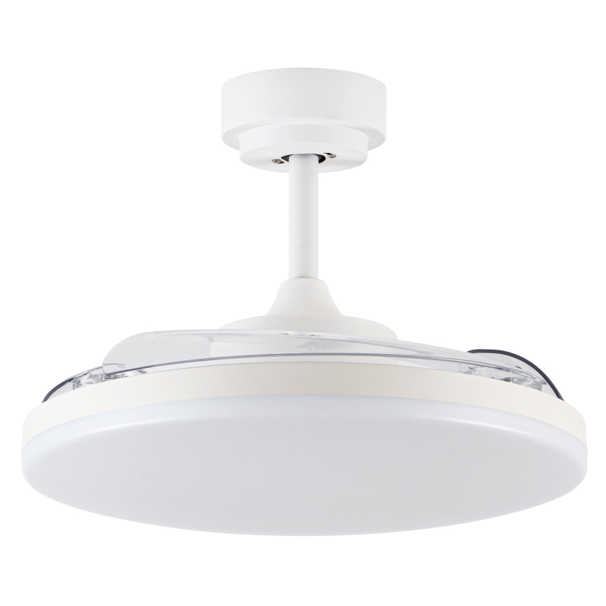 FANAWAY 21612949 - Ventilador de techo LED regulable STROLL LED/30W/230V 2700/3500/5000K diá. 106 cm blanco/transparente + control remoto