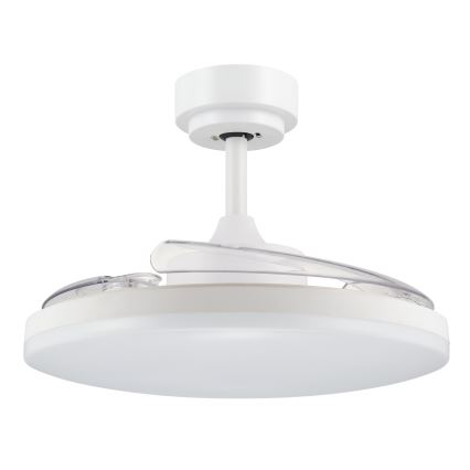 FANAWAY 21612949 - Ventilador de techo LED regulable STROLL LED/30W/230V 2700/3500/5000K diá. 106 cm blanco/transparente + control remoto