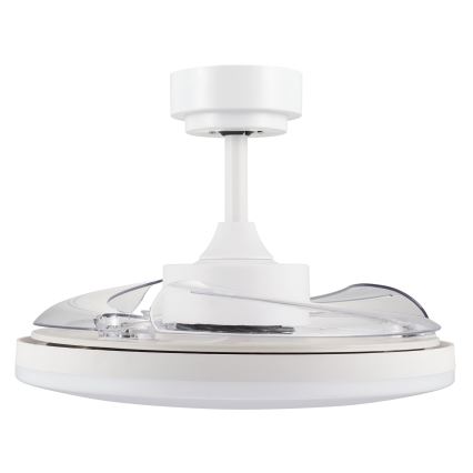 FANAWAY 21612949 - Ventilador de techo LED regulable STROLL LED/30W/230V 2700/3500/5000K diá. 106 cm blanco/transparente + control remoto